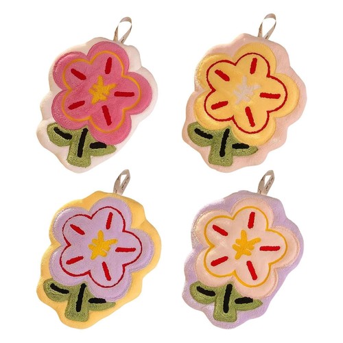 Flower hand towel - with, hanging