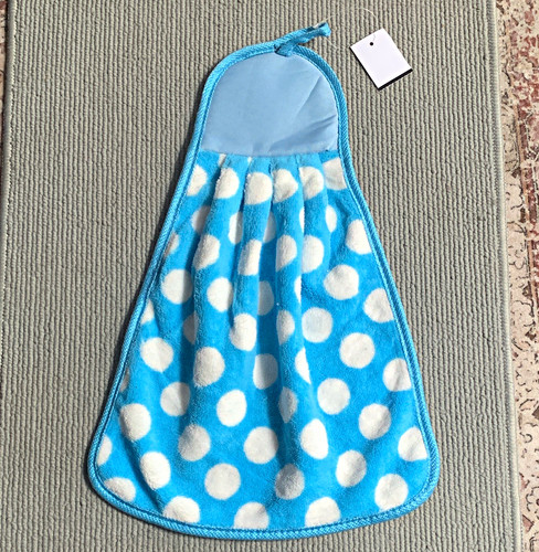 Blue white polka dot - blue,