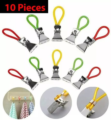 10pcs tea towel hanging clips - towel,
