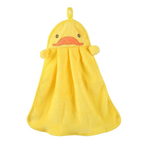 Yellow cartoon hand towels - cartoon,