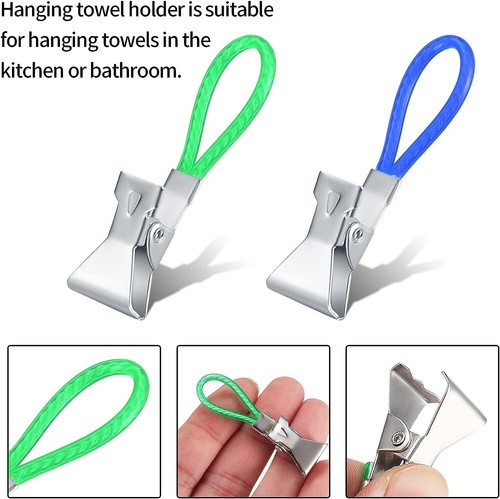 5pcs tea towel clips hand - 5pcs,
