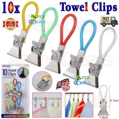 10pcs towel hanging clips - towel,