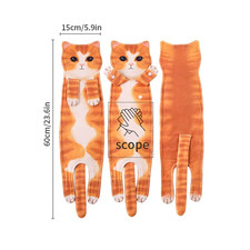Funny Cat Hand Towels Kitchen