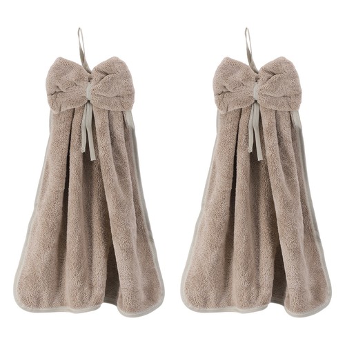 2pcs bow hand towels with - 2pcs,