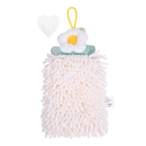 Chenille hand towel with - hand,