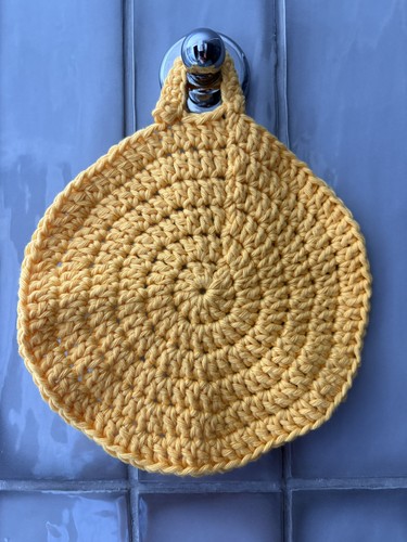 Hand crocheted round - crocheted, cotton