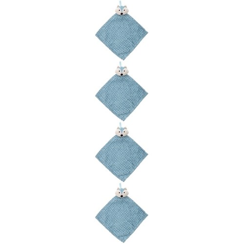 4pcs blue cartoon animal hand - 4pcs,