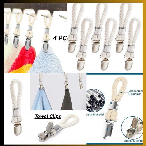 Towel hanging clips - clips, on