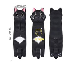 Funny Cat Hand Towels Kitchen